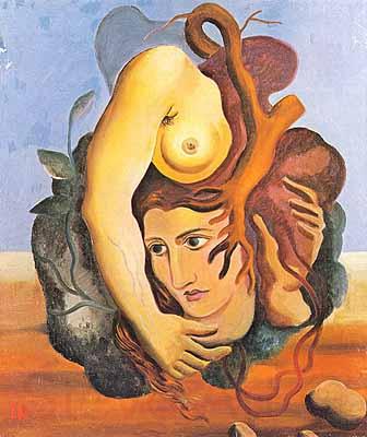 Ismael Nery Composicao Surrealista France oil painting art